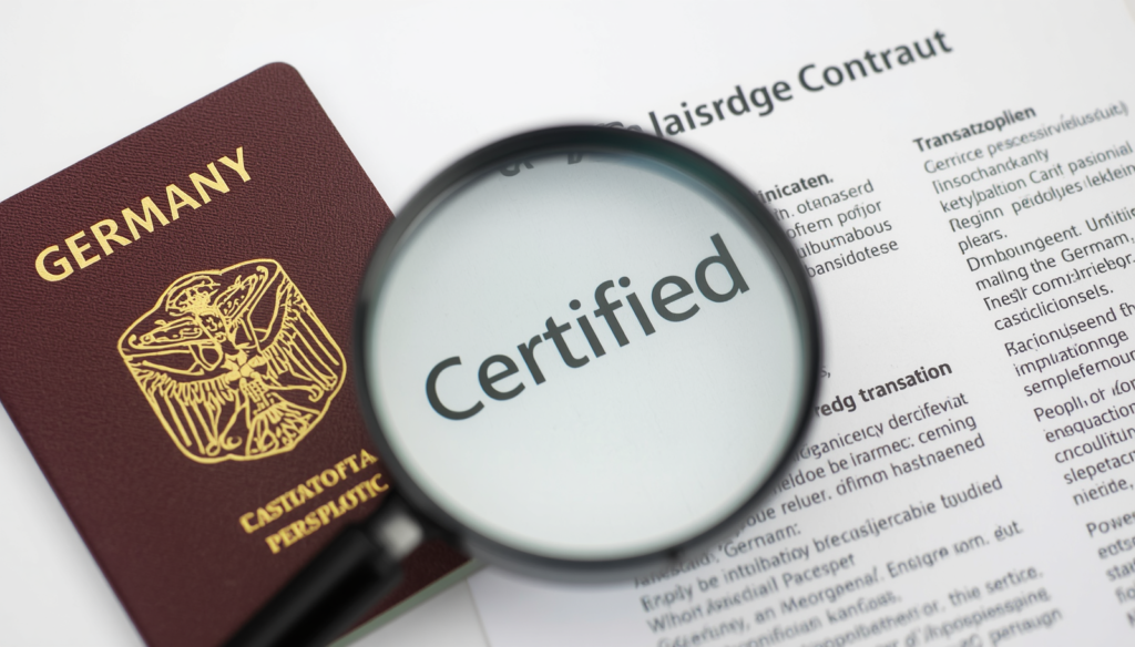 German to English Translation for Relocation and Work Visas
